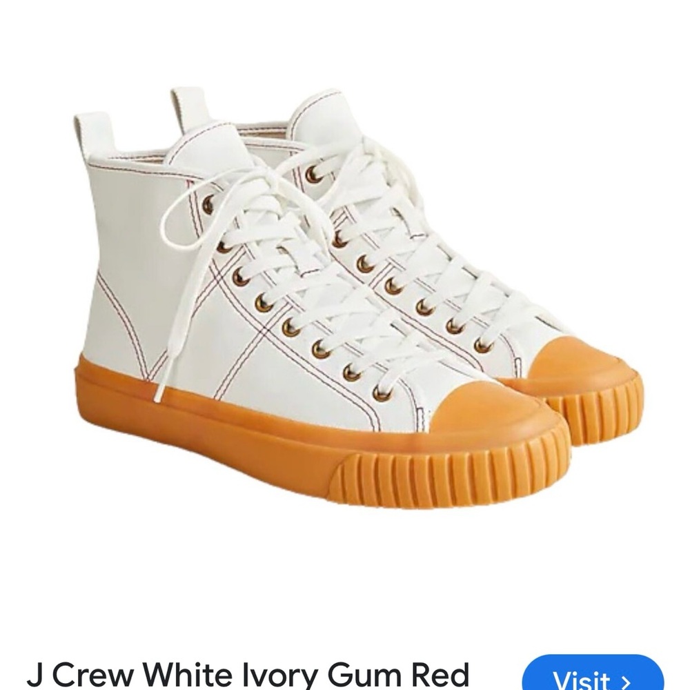 NWT jCrew Athletic women’s Shoes white canvas sneaker size 9